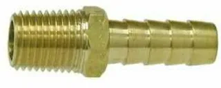 Brass Hose Barb to MPT 5/8" x 1/2"