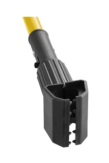 Heavy Duty Plastic Jaw Style Floor Mop Handle, Fiberglass 60" Long x 1" Diameter, Yellow 151260 