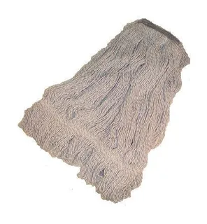 Rayon Blend Looped End Finish Mop, Large Blue White Wax Application 160824