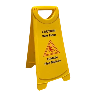 Better Brush Folding Caution Sign, Carpet Cleaning Version