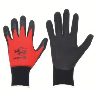 MCR Safety Coated Nylon Gloves, Large, One Pair
