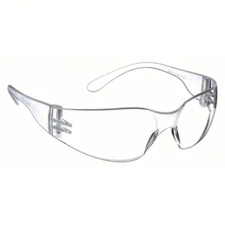 Condor Safety Glasses, Uncoated Wraparound Clear Frame