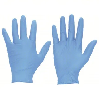 Touchntuff Disposable Nitrile Gloves Chemical Resistant, Powdered 4mil, XL, Box of 100