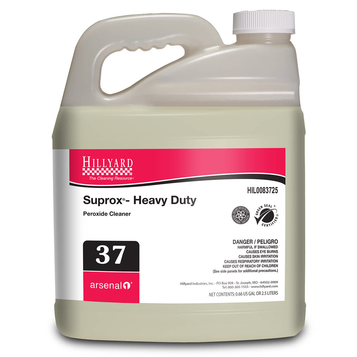 Hillyard Arsenal One Suprox Heavy Duty Multi-Purpose Cleaner, 2.5