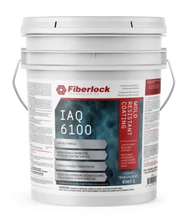 Fiberlock IAQ 6100 Mold Resistant Coating Clear, 5 Gallon Pail