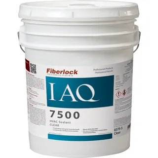 Fiberlock IAQ 7500 HVAC Clear Sealant, 5 Gallon