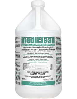 Mediclean Germicidal Cleaner Concentrate Lemon, Case of 4 Gallons