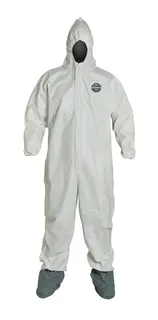 DuPont ProShield 60 Coverall With Hood and Boots, Large NG122S-L