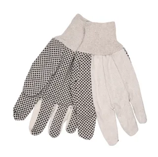 MCR Safety Dotted Cotton Gloves, Large, Pack of 12, 30451400000000