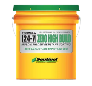 Sentinel 24-7 Zero High Build Black, 5 Gallon Pail