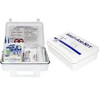Safety Zone 25 Man First Aid Kit with Eye Wash in Plastic Case