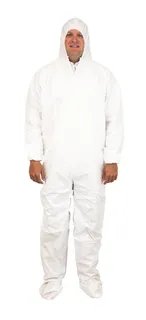Microporous Coverall Suit White, XL