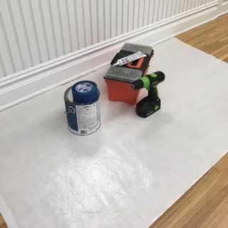 Zip-Up White Surface Liner Floor Protection 39" x 54ft