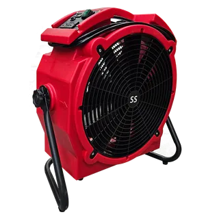 ASD SS Axial Air Mover Single Speed with Stand, Red