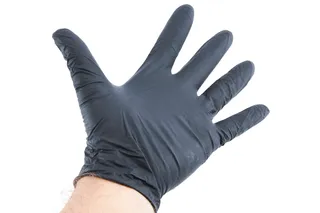 Onyx Black Nitrile Gloves 3.5mil, Size Large, Box of 100