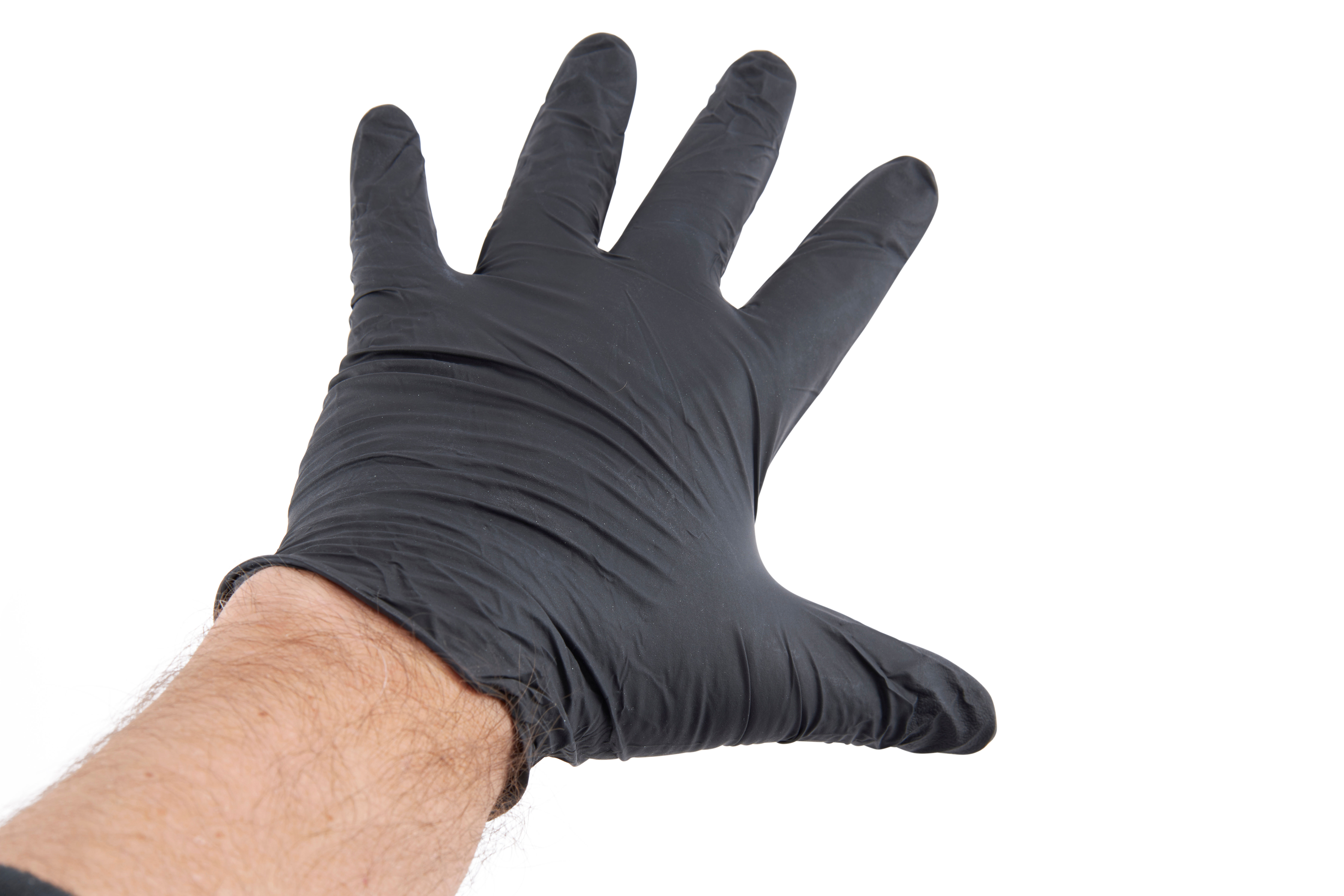 5.5 Mil Black Powder Free Xlrg Nitrile Glove 100 Per Box N644