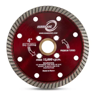 Hurricane Turbo Blade 4" 5/8"-20mm-7/8" 4 Holes