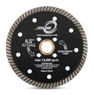 Cyclone Turbo Blade 4 1/2" 5/8"-20mm-7/8" 4 Holes