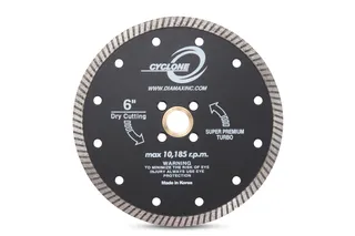 Cyclone Turbo Blade 6" 5/8"-20mm-7/8" 4 Holes