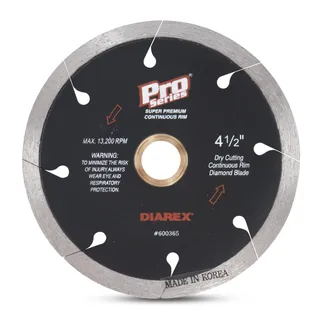 Diarex Pro Series Continuous Rim Blade 4-1/2" 5/8"-20mm-7/8"