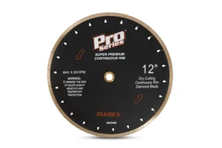 Diarex Pro Series Continuous Rim Blade 12" 5/8"-1"