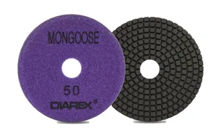 Diarex Mongoose Resin Polishing Pad 4" 50 Grit Purple