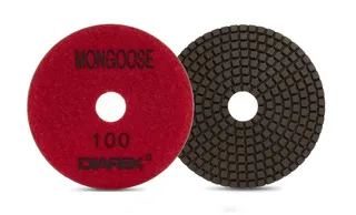 Diarex Mongoose Resin Polishing Pad 4" 100 Grit Red
