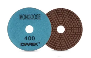 Diarex Mongoose Resin Polishing Pad 4" 400 Grit Blue
