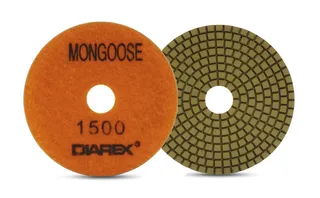 Diarex Mongoose Resin Polishing Pad 4" 1500 Grit Orange