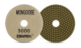 Diarex Mongoose Resin Polishing Pad 4" 3000 Grit White