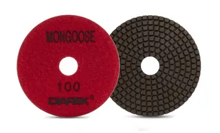 Diarex Mongoose Resin Polishing Pad 5" 100 Grit Red