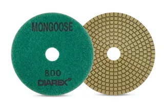 Diarex Mongoose Resin Polishing Pad 5" 800 Grit Green