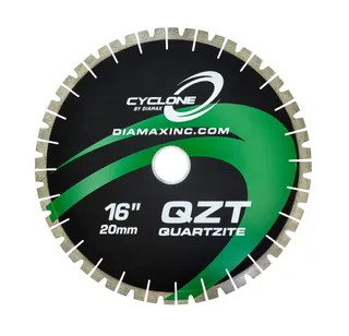 Cyclone QZT 2.0 Quartzite Bridge Saw Blade 16" Silent Core 50/60mm
