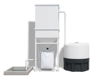 Granquartz Water System 40gpm, 1hp Pump, 1,000gal Water Tank