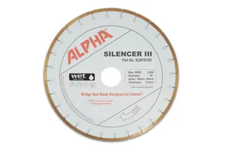 Alpha Silencer III Dekton Bridge Saw Blade 16" 50/60mm