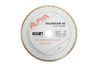 Alpha Silencer III Dekton Bridge Saw Blade 18" 50/60mm