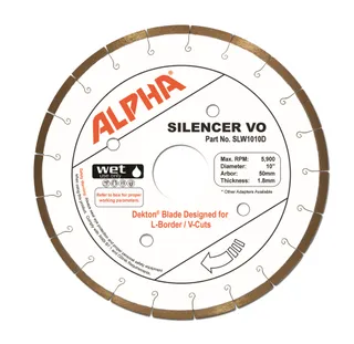 Alpha Silencer VO 10" Granite, Engineered Stone, 50mm Marmo