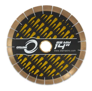 Cyclone Silent Core Bridge Saw Blade 14" 26mm Segments 50/60mm