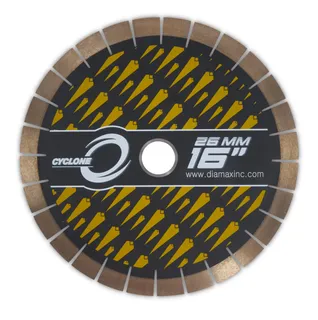 Cyclone Silent Core Bridge Saw Blade 16" 26mm Segments 50/60mm