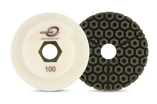 Cyclone Straight Edge Wheel 4" Snail Lock 100 Grit