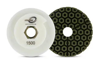 Cyclone Straight Edge Wheel 4" Snail Lock 1500 Grit