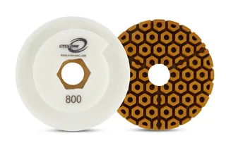 Cyclone Straight Edge Wheel 4" Snail Lock 800 Grit