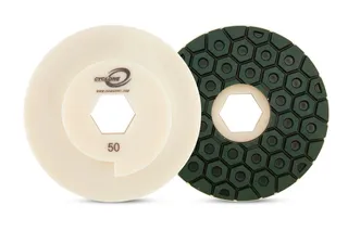 Cyclone Straight Edge Wheel 6" Snail Lock 50 Grit