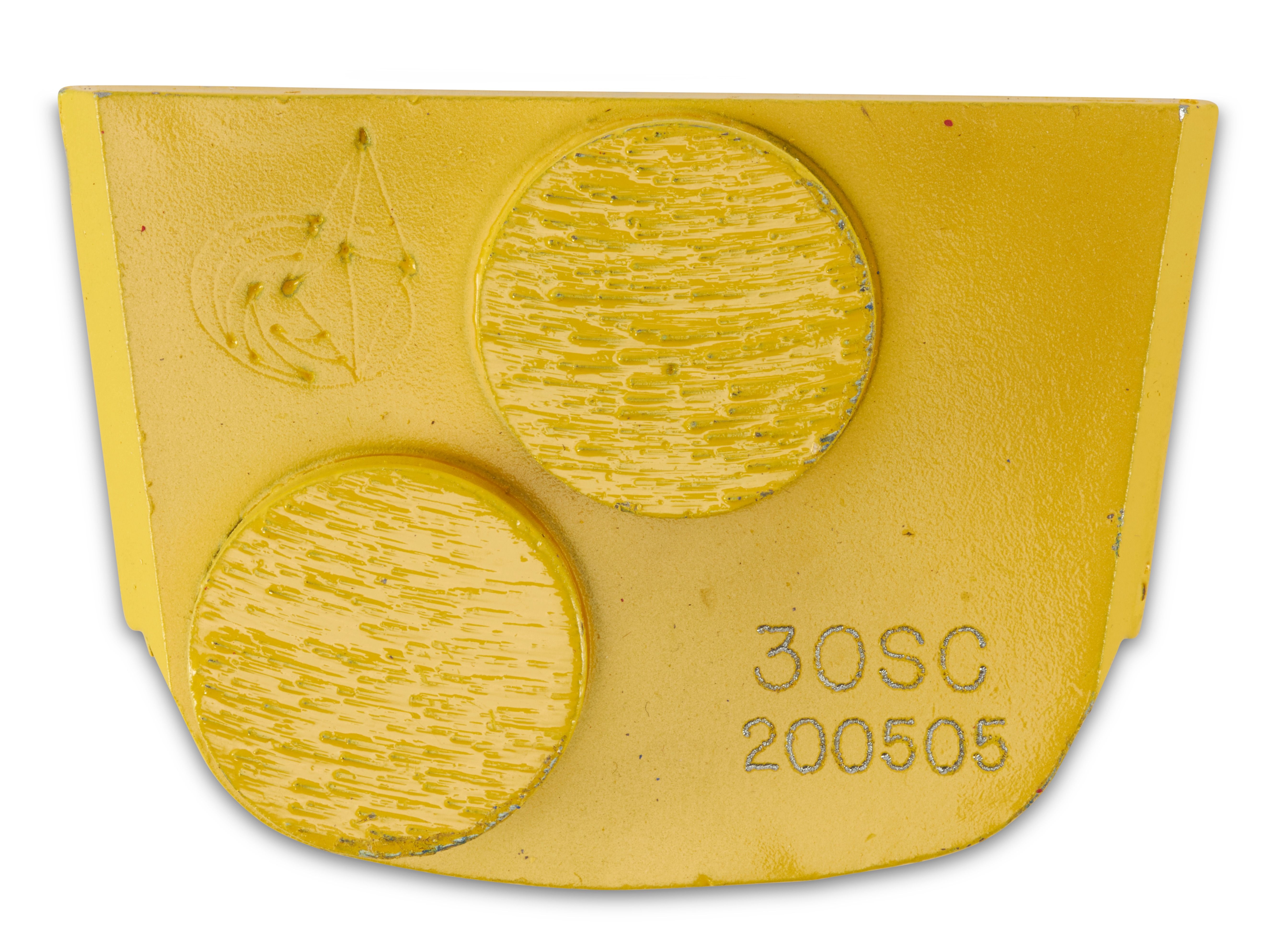Two Button For Soft Concrete (Yellow), #30 Grit