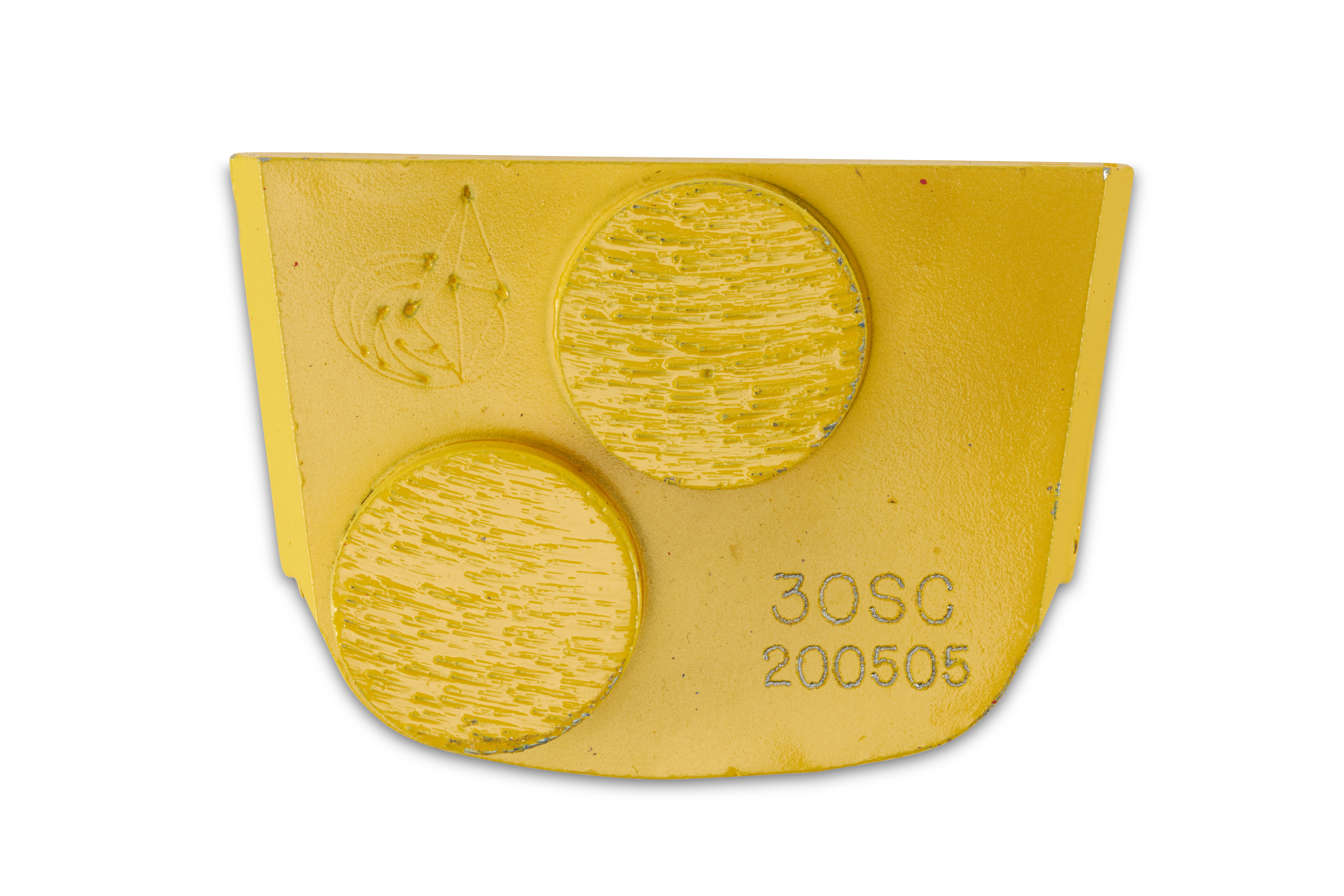 Two Button For Soft Concrete (Yellow), #30 Grit