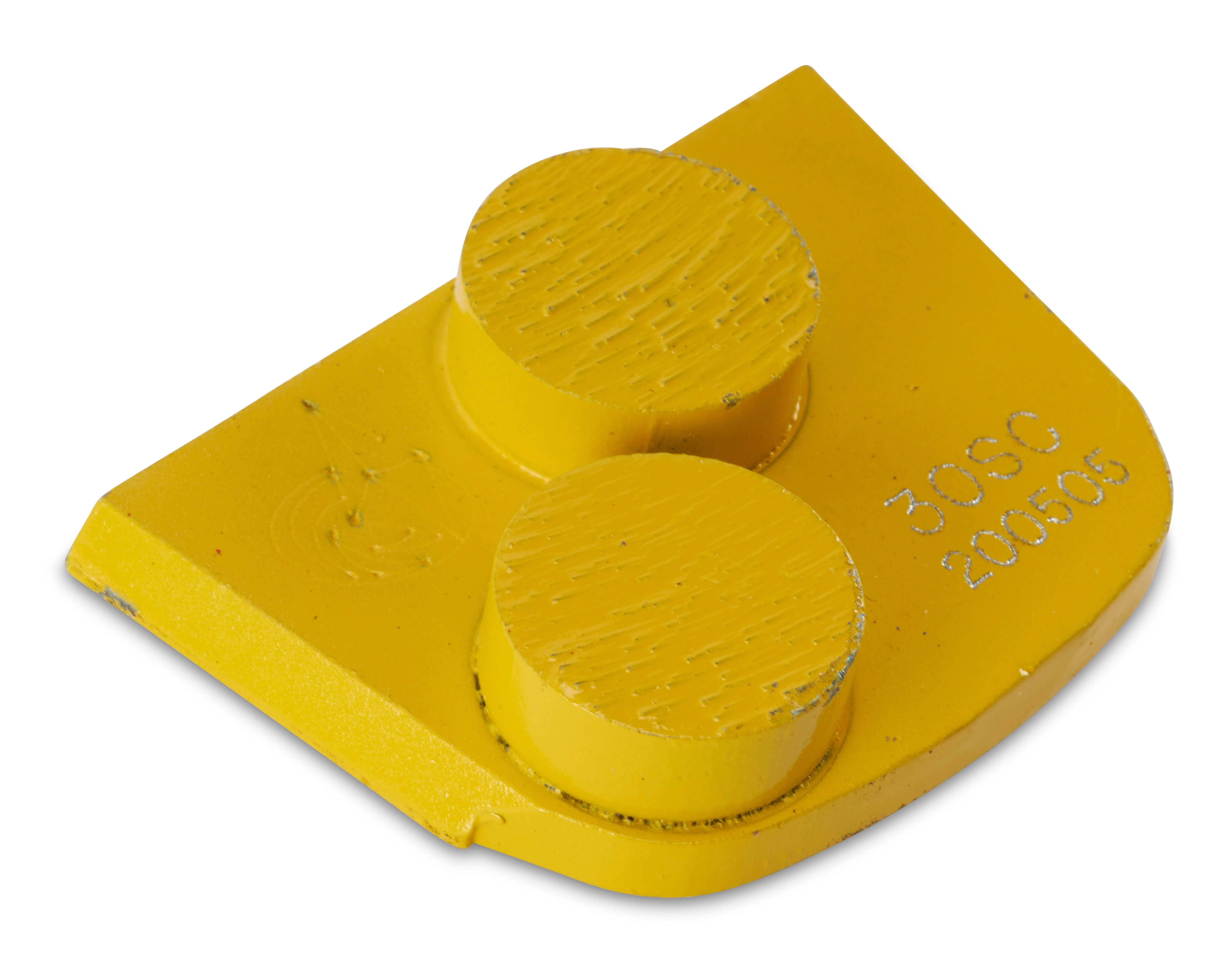 Two Button For Soft Concrete (Yellow), #30 Grit