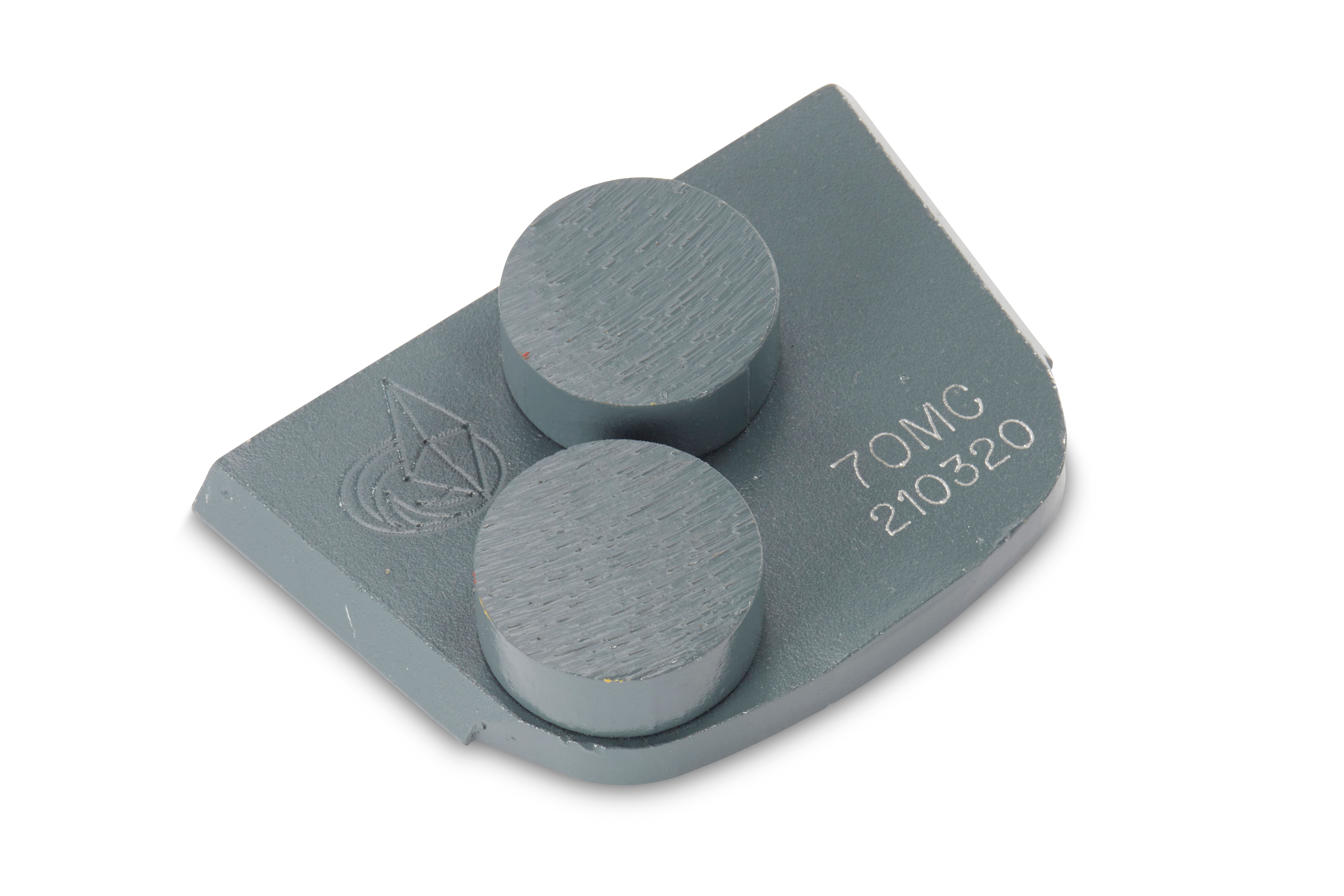 Two Button For Hard Concrete (Red), #70 Grit