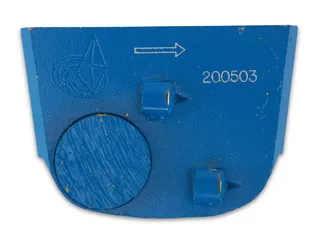 Lavina X QuickChange Trapezoid Pad with One Metal Button and Two PCD Style Blue