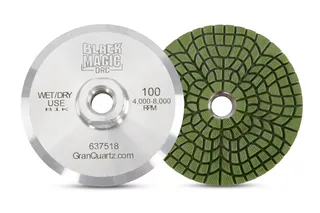 Black Magic Flexible Resin Cup Wheel 4" Aluminum 100 Grit