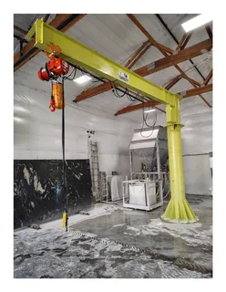 GQ Foundationless Jib Crane 1 Ton 14' HUB, 16' SPAN, 17'4" OAH